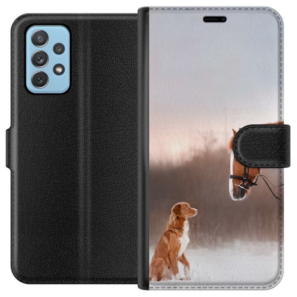 Samsung Galaxy A52 5G Plånboksfodral Häst & Hund