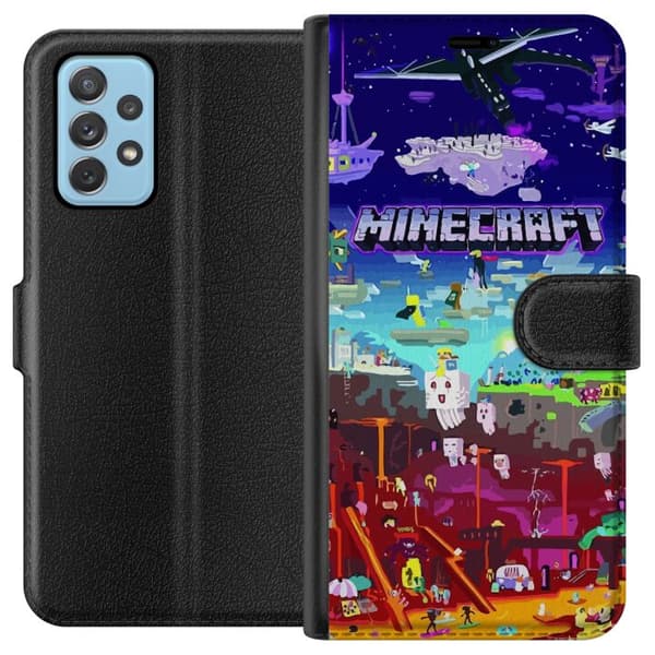 Samsung Galaxy A52 5G Lompakkokotelo MineCraft
