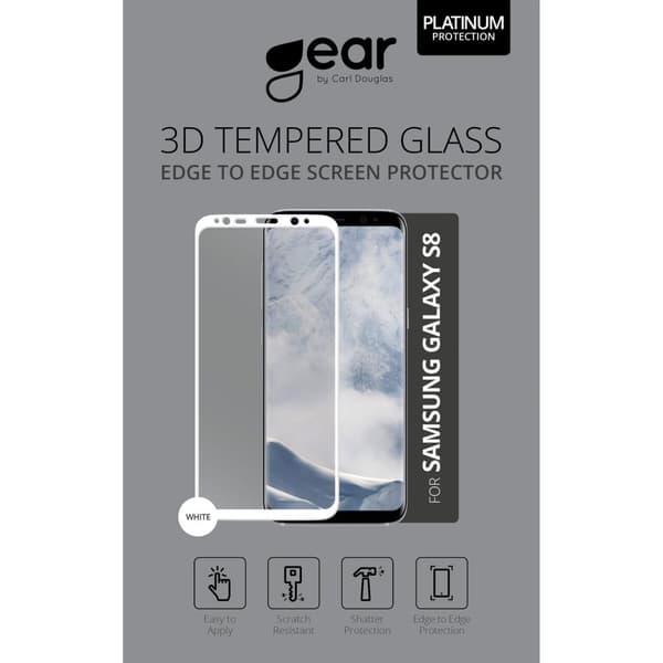 Hærdet Glas 3D Full Cover Hvid Samsung S8