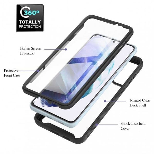 Samsung S21 Plus Heltäckande Premium 3D Skal ThreeSixty