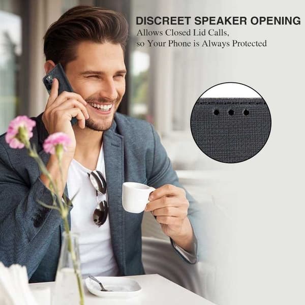 Samsung S21 Plus Elegant Case PU-nahkaa ja RFID-esto