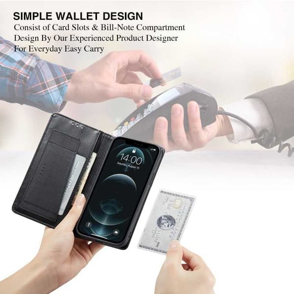 Samsung S21 Plus Elegant Case PU-nahkaa ja RFID-esto