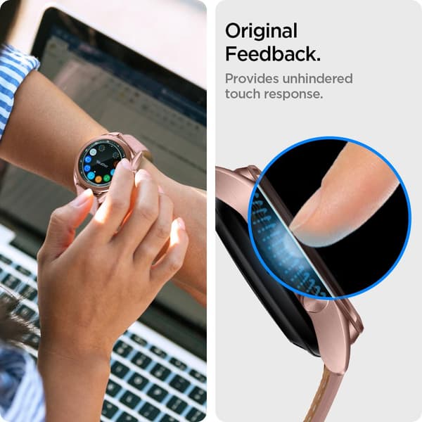 Spigen Samsung Galaxy Watch3 41mm Skærmbeskytter GLAS.tR EZ Fit 2-pack