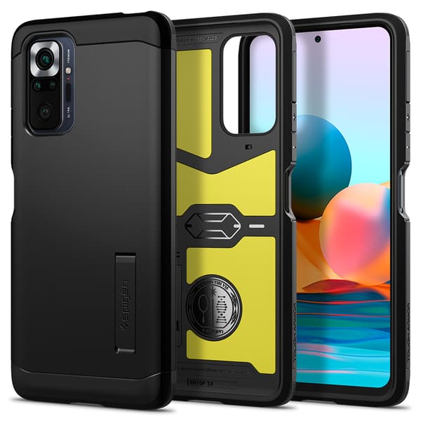 Spigen Xiaomi Redmi Note 10 Pro Kuori Tough Armor Musta