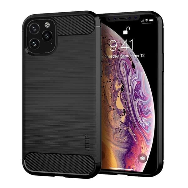 MOFI Carbon Fiber Brushed Skal till iPhone 11 Pro - Svart