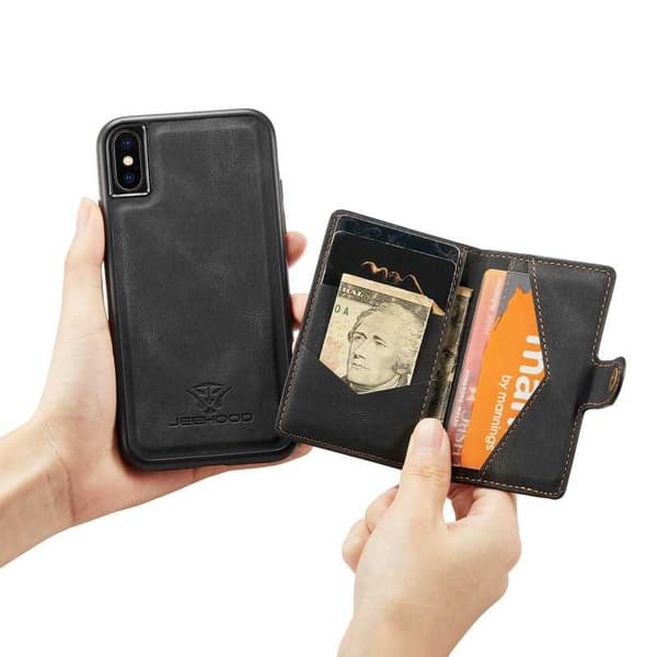 iPhone XS Max stødsikker etui med magnetisk kortholder JeeHood