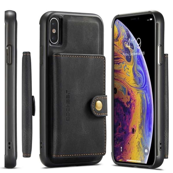iPhone XS Max stødsikker etui med magnetisk kortholder JeeHood