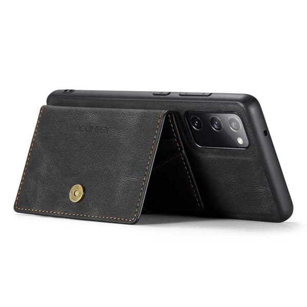 Samsung S20 FE stødsikkert cover med magnetisk kortholder JeeHood