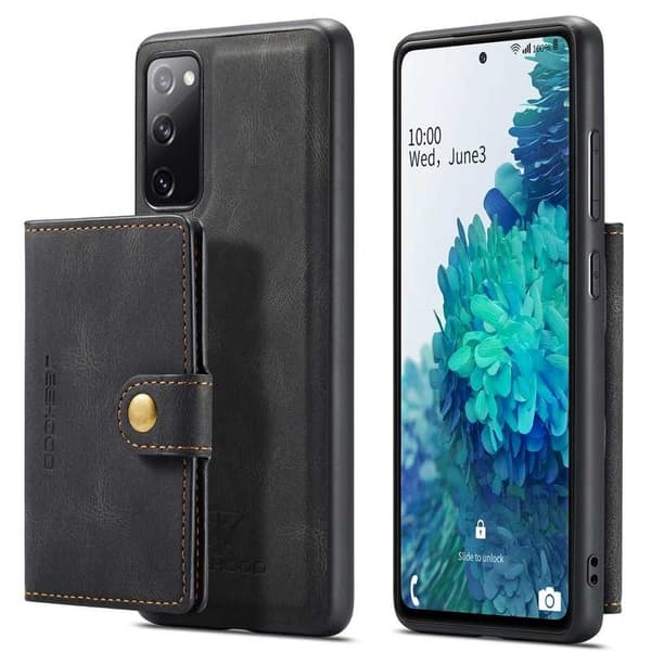 Samsung S20 FE stødsikkert cover med magnetisk kortholder JeeHood