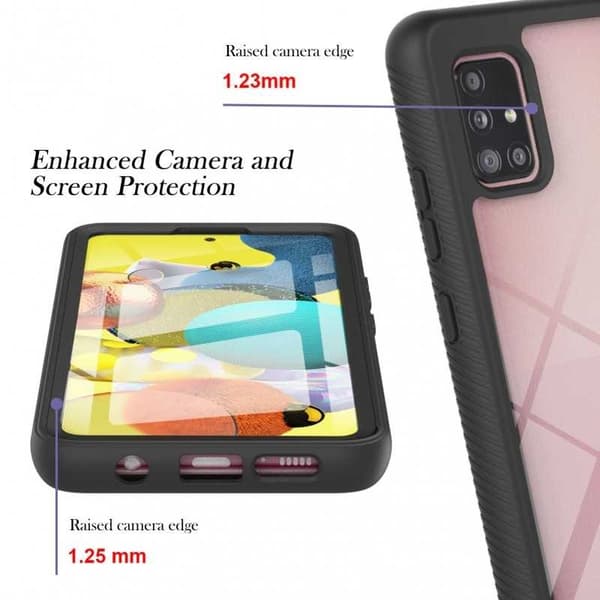 Samsung A51 fuld dækning Premium 3D etui ThreeSixty