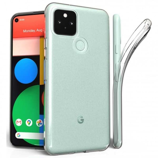 Google Pixel 5 stødabsorberende blødt etui Enkelt