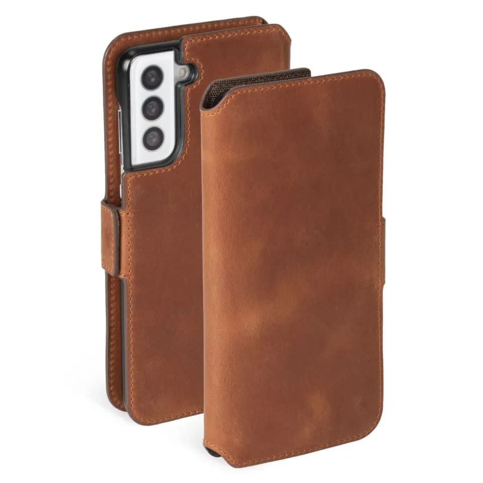 Krusell Samsung Galaxy S21 Fodral Sunne PhoneWallet Vintage Cognac
