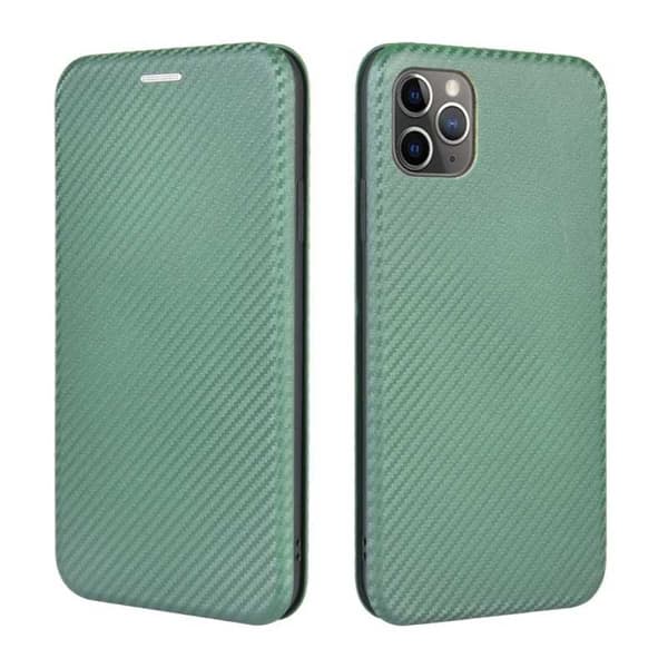 iPhone 11 Pro Flip Case Kortrum CarbonDreams Grøn