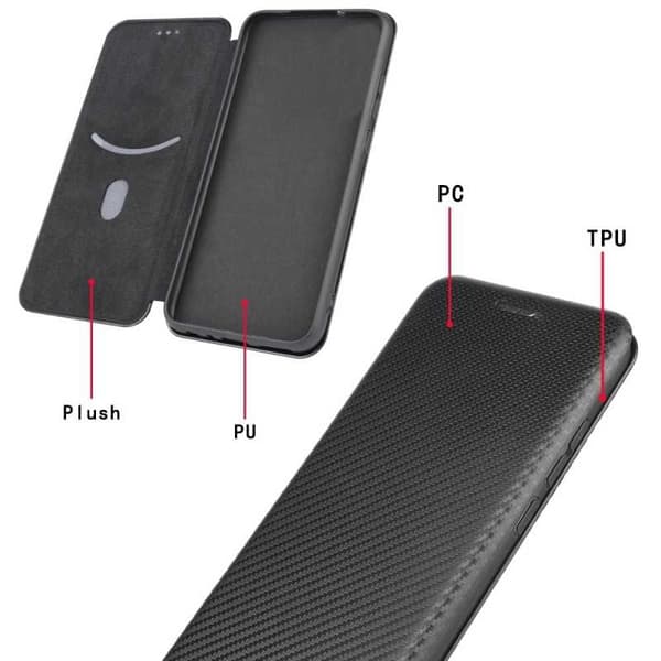 iPhone 11 Pro Max Flip Case Kortrum CarbonDreams Grøn