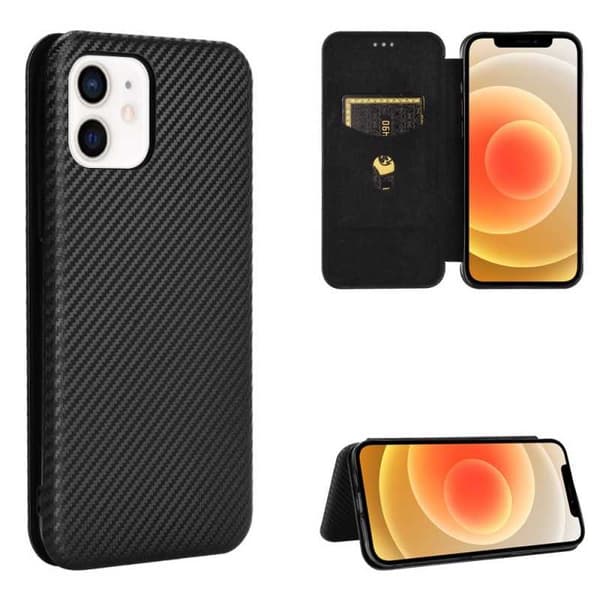 iPhone 12 Mini Flip Case Kortrum CarbonDreams