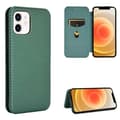 Miniatyrbillede 1 af 9: iPhone 12/12 Pro Flip Case Kortrum CarbonDreams Grøn