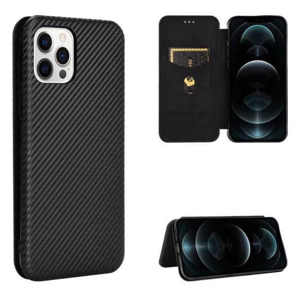 iPhone 12 Pro Max Flip Case Kortrum CarbonDreams
