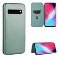 Miniatyrbillede 1 af 9: Samsung S10 Flip Case Kortrum CarbonDreams Grøn