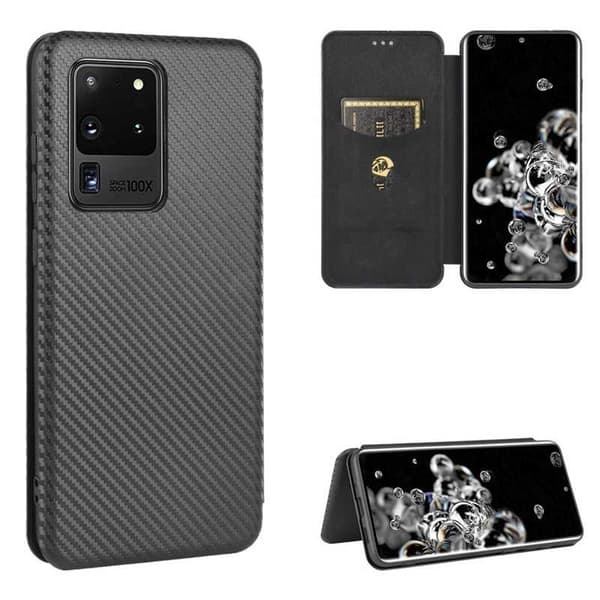 Samsung S20 Ultra Flip Case -korttipaikka CarbonDreams