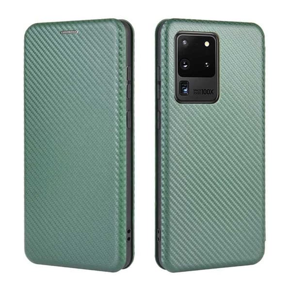 Samsung S20 Ultra Flip Case Kortrum CarbonDreams Grøn