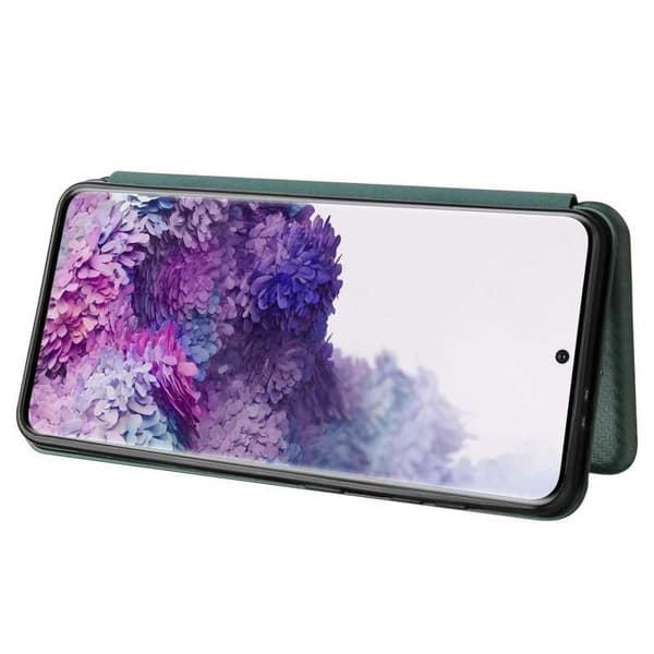 Samsung S21 Flip Case Kortrum CarbonDreams Grøn