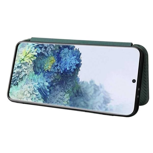 Samsung S21 Plus Flip Case Kortrum CarbonDreams Grøn