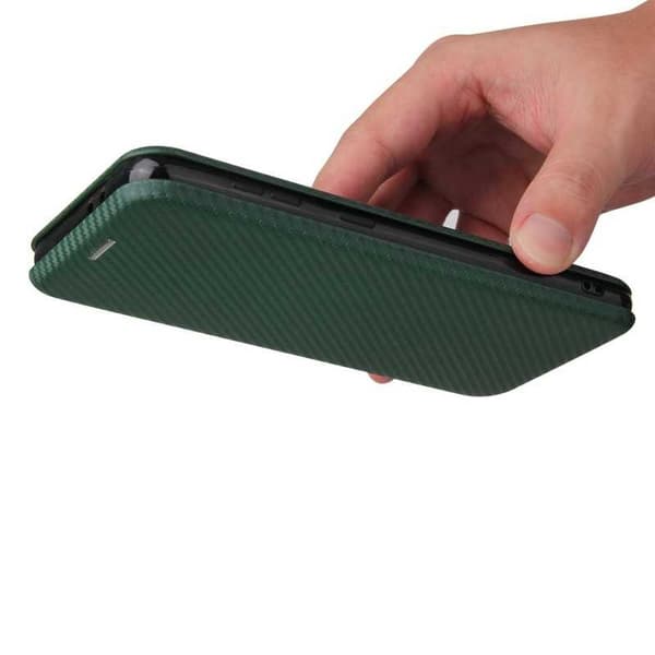 Samsung S21 Plus Flip Case Kortrum CarbonDreams Grøn