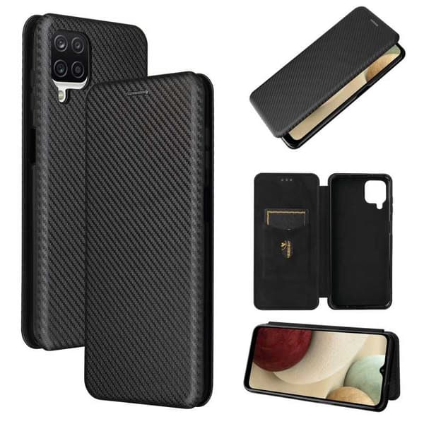 Samsung A12 Flip Case -korttipaikka CarbonDreams