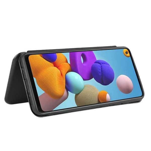 Samsung A21s Flipfodral Kortfack CarbonDreams