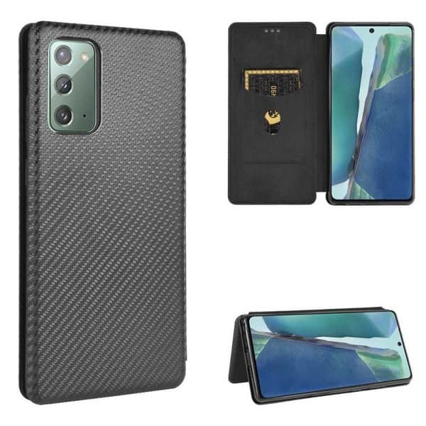 Samsung Note 20 Flipfodral Kortfack CarbonDreams