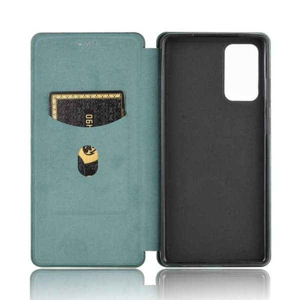 Samsung Note 20 Ultra Flip Case Kortrum CarbonDreams Grøn
