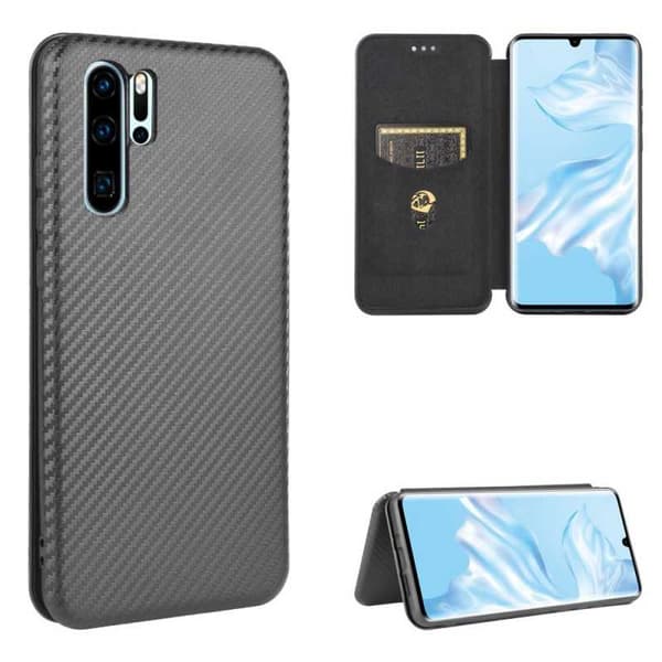 Huawei P30 Pro Flipfodral Kortfack CarbonDreams