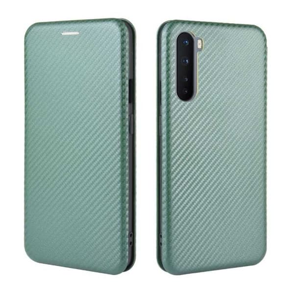 OnePlus Nord Flip Case Kortrum CarbonDreams Grøn