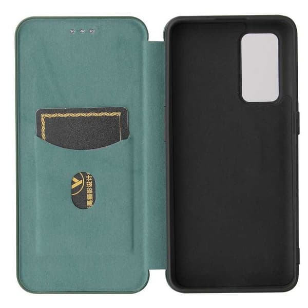 OnePlus 9 Flip Case Kortrum CarbonDreams Grøn