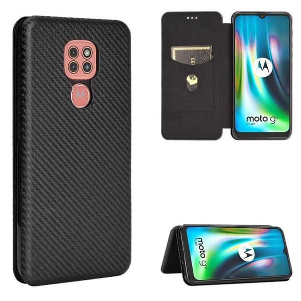 Motorola Moto G9 Play Flip Case Kortrum CarbonDreams