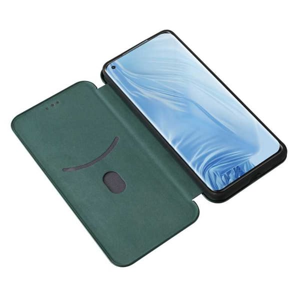 Xiaomi Mi 11 Flip Case Kortrum CarbonDreams Grøn