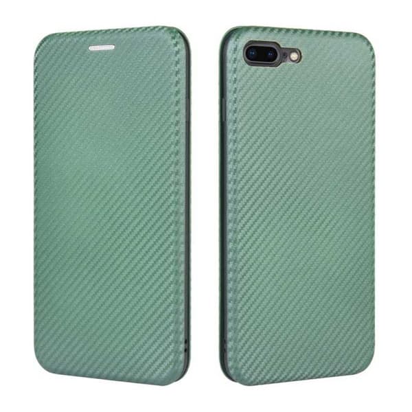 iPhone 7 Plus / 8 Plus Flip Case -korttipaikka CarbonDreams Green