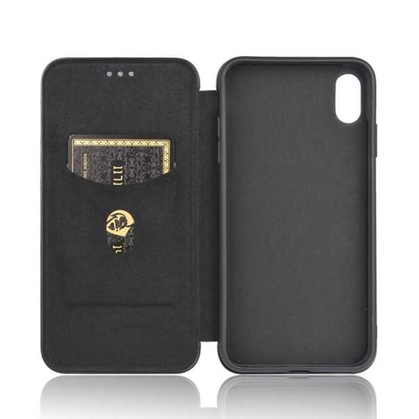 iPhone XS Max Flip Case Kortrum CarbonDreams