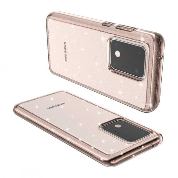 Samsung S20 Ultra stødabsorberende mobilcover Sparkle Gold