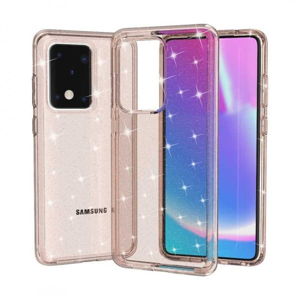 Samsung S20 Ultra stødabsorberende mobilcover Sparkle Gold