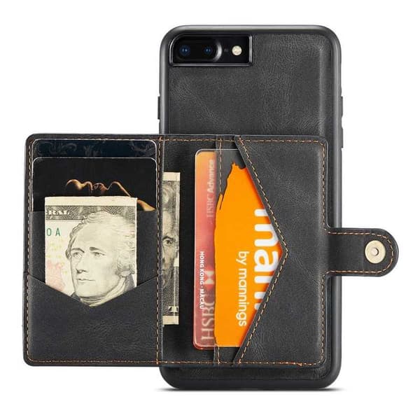 iPhone 8 Plus stødsikker etui med magnetisk kortholder JeeHood