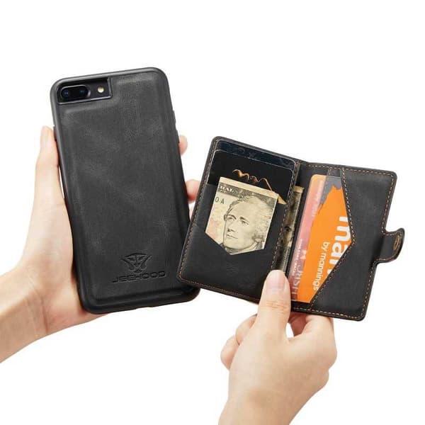 iPhone 8 Plus stødsikker etui med magnetisk kortholder JeeHood