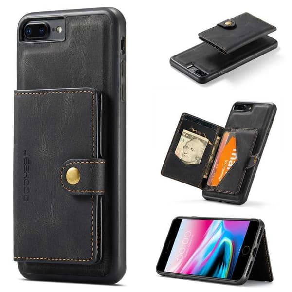 iPhone 8 Plus stødsikker etui med magnetisk kortholder JeeHood