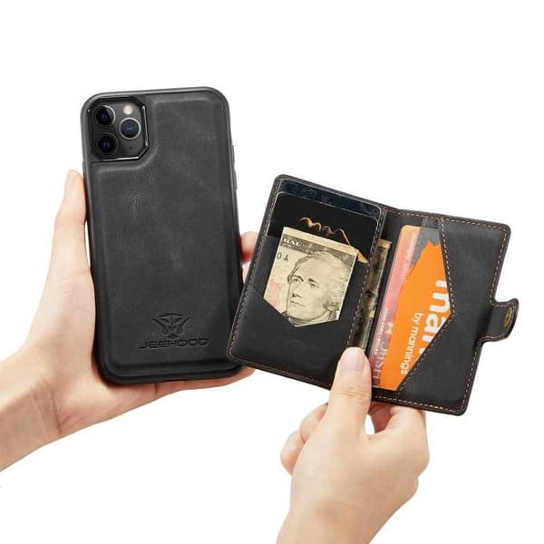 iPhone 11 Pro Max stødsikker etui med magnetisk kortholder JeeHood