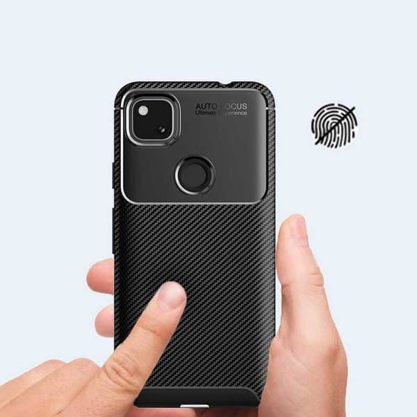 Google Pixel 4a 4G/LTE Stöttåligt Slimmat Skal FullCarbon V4