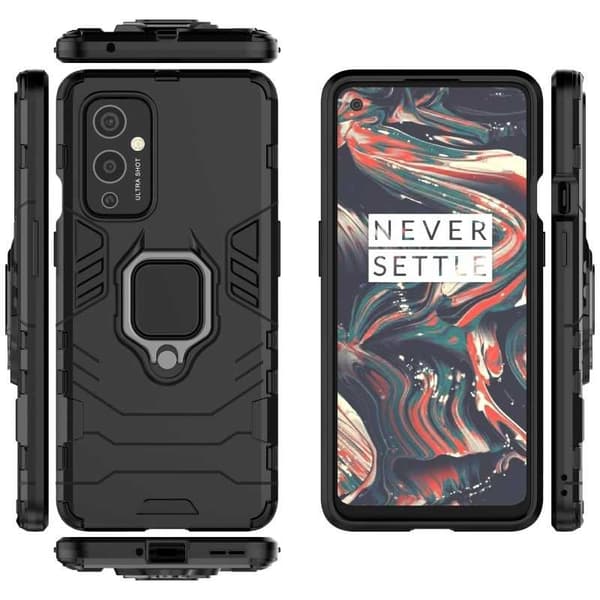 OnePlus 9 Shockproof Cover med Ring Holder ThinArmor