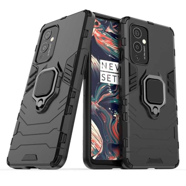 OnePlus 9 Shockproof Cover med Ring Holder ThinArmor