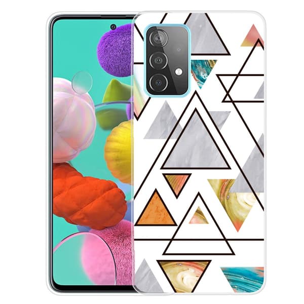 Samsung Galaxy A72 Kuori Marmorilolmio Kulta Sininen