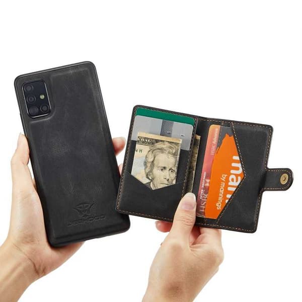 Samsung A71 5G Stöttåligt Skal med Magnetisk Korthållare JeeHood