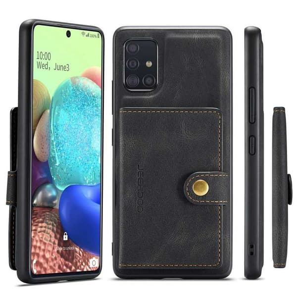 Samsung A71 5G Stöttåligt Skal med Magnetisk Korthållare JeeHood